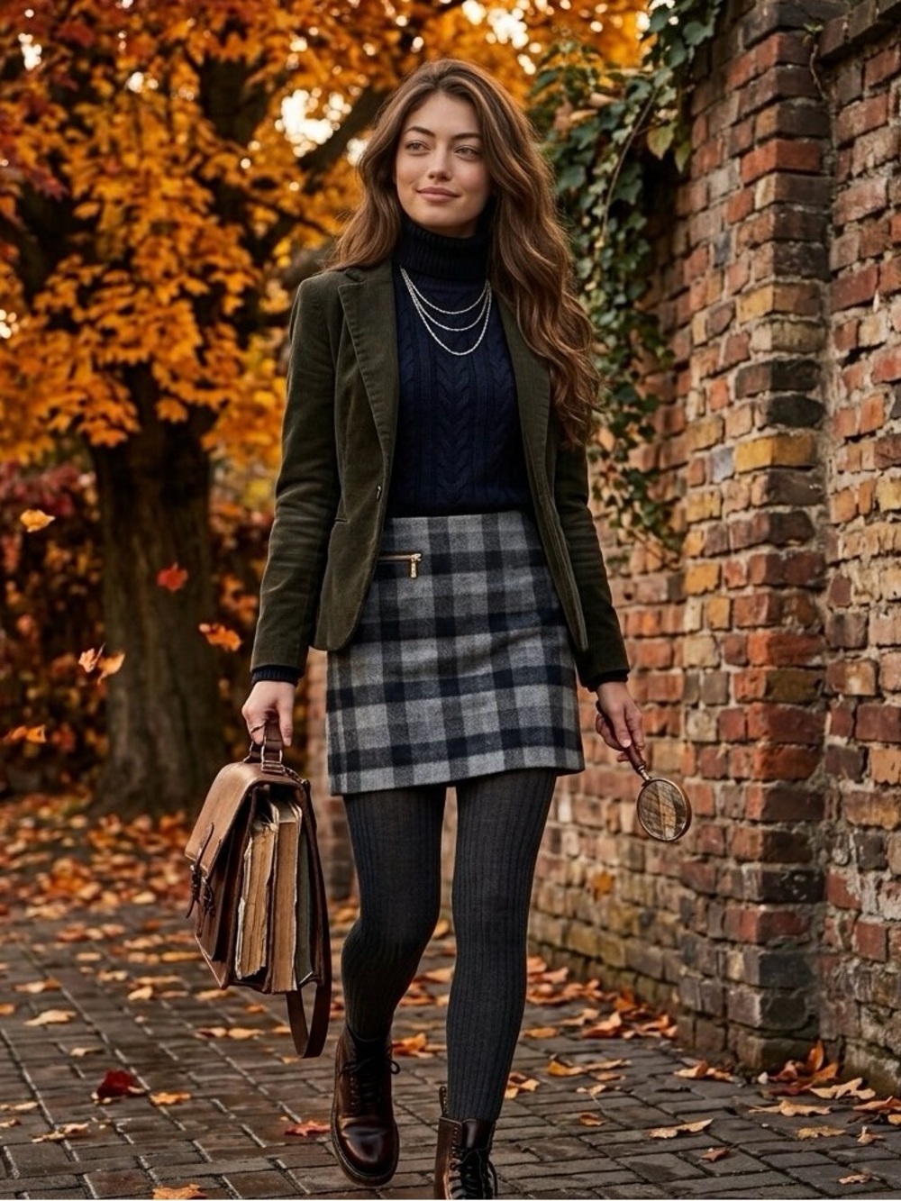 ✨ Jake*s Gray Plaid Wool Blend Lined Mini Skirt size eu 34 (small)